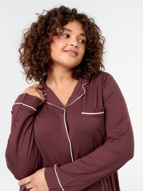 2-delige pyjamaset met shirt en lange broek - Kiabi