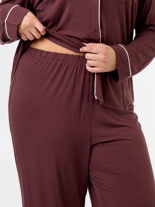 2-delige pyjamaset met shirt en lange broek - Kiabi