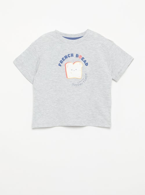 2-delige pyjamaset met short en T-shirt - Kiabi 2-delige pyjamaset met short en T-shirt - Kiabi