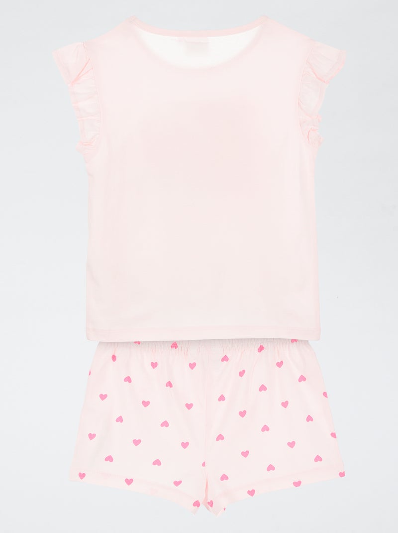 2-delige pyjamaset met short en T-shirt 'Peppa Pig' Rose - Kiabi