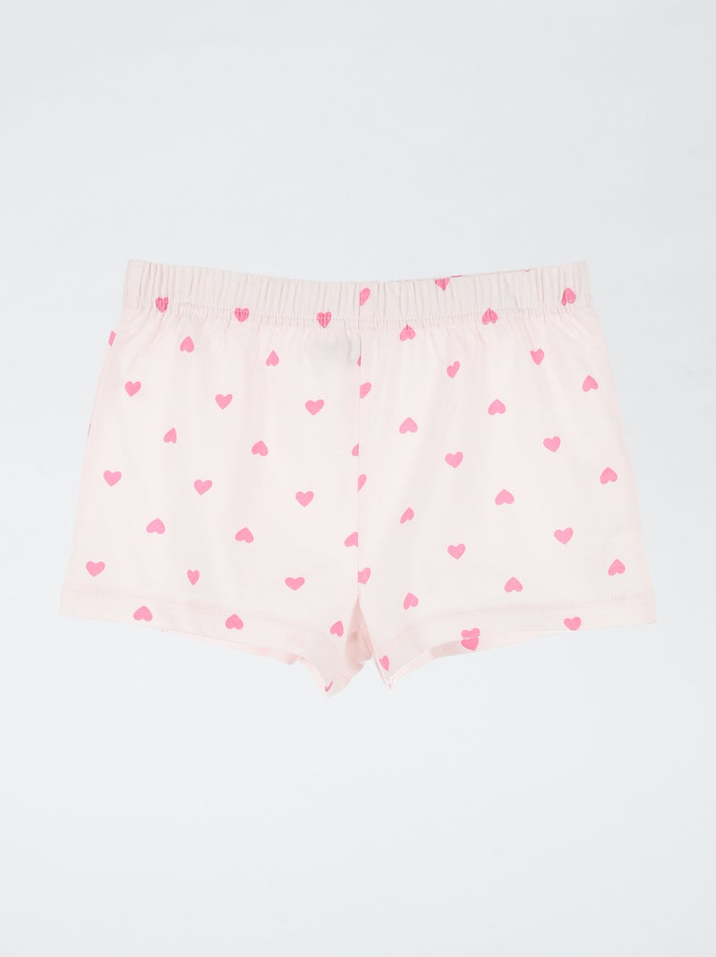 2-delige pyjamaset met short en T-shirt 'Peppa Pig' Rose - Kiabi