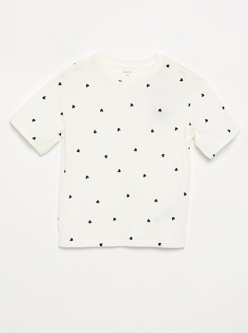 2-delige pyjamaset met short en T-shirt - Kiabi