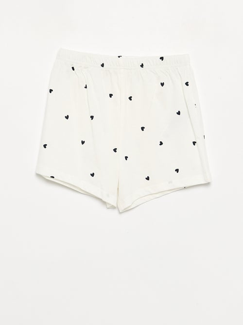 2-delige pyjamaset met short en T-shirt - Kiabi