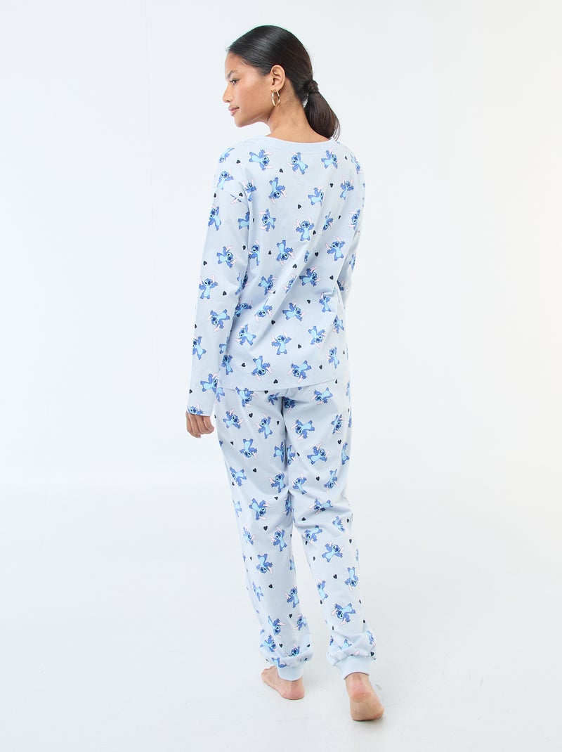 2-delige pyjamaset met 'Stitch'-print Blauw - Kiabi