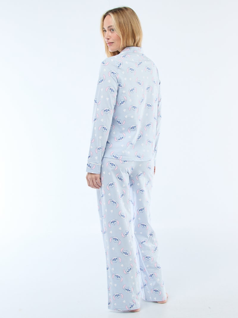 2-delige pyjamaset met 'Stitch'-print Blauw - Kiabi