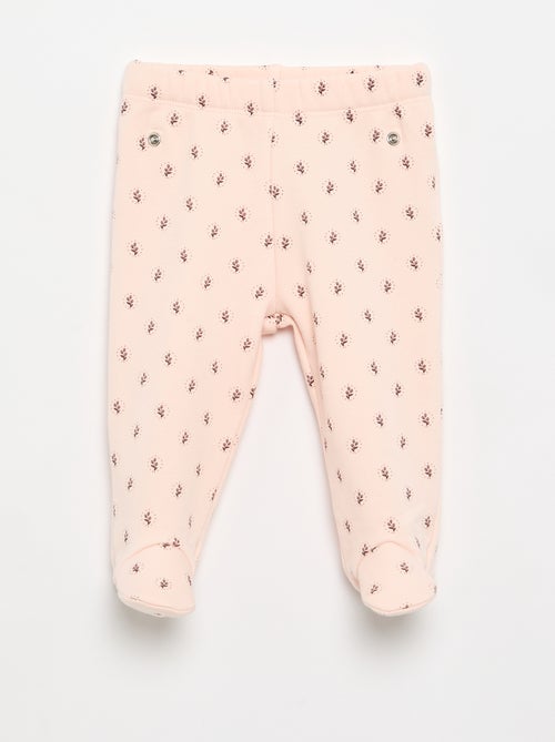 2-delige pyjamaset met voetjes - Kiabi