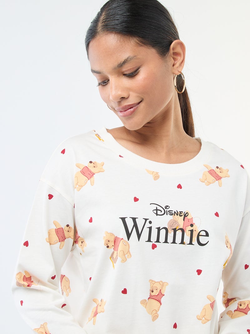 2-delige pyjamaset met 'Winnie' print Wit - Kiabi