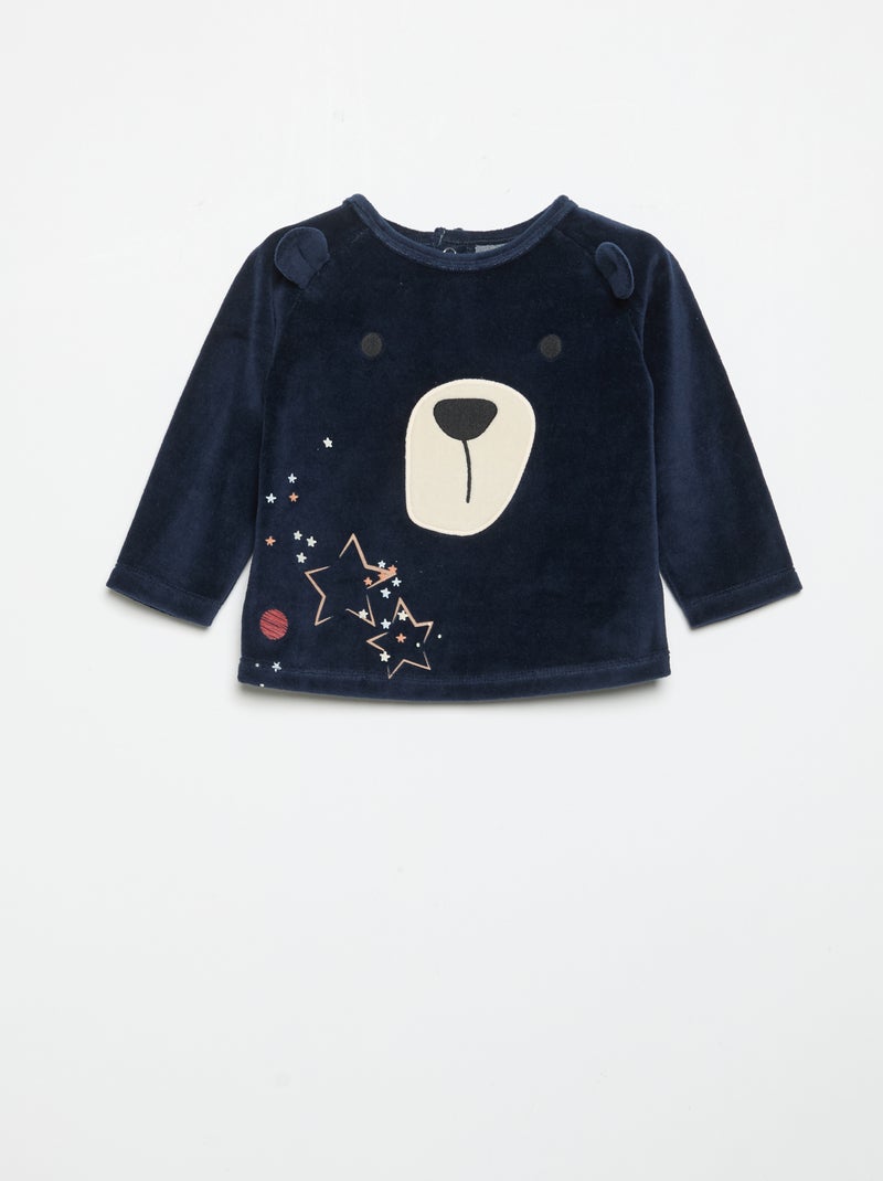 2-delige pyjamaset 'Petit Béguin' Blauw - Kiabi