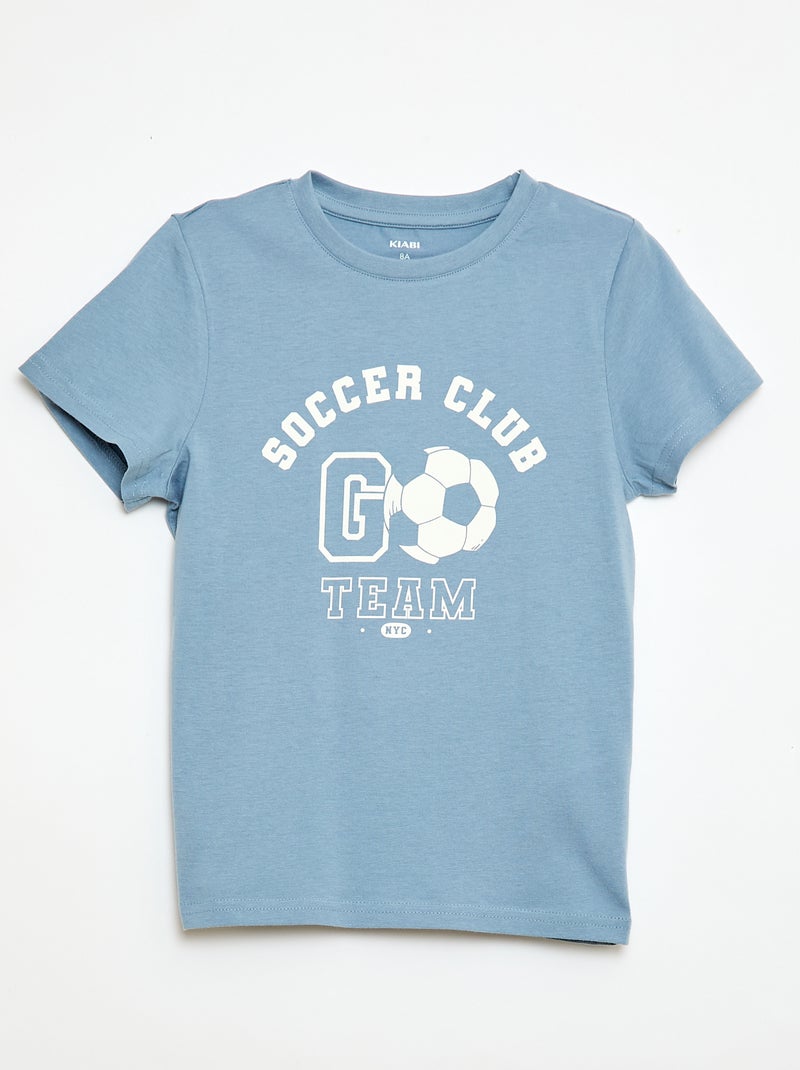 2-delige pyjamaset short + T-shirt Blauw - Kiabi