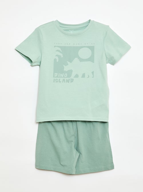 2-delige pyjamaset short + T-shirt - Kiabi