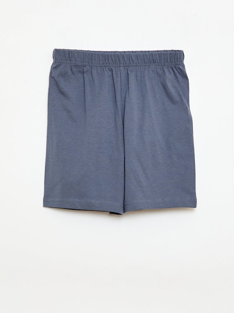 2-delige pyjamaset short + T-shirt Oranje - Kiabi