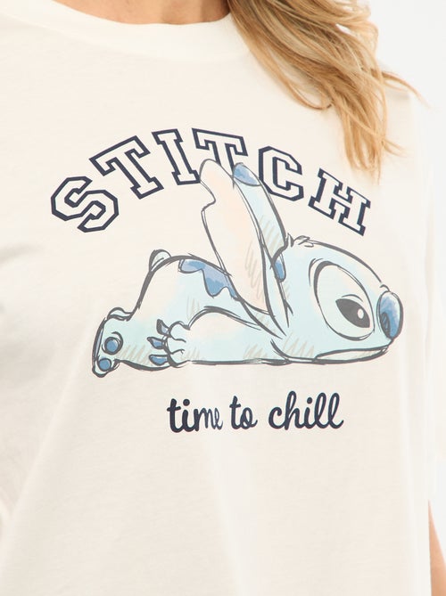 2-delige pyjamaset T-shirt + popeline broek 'Angel' - Kiabi