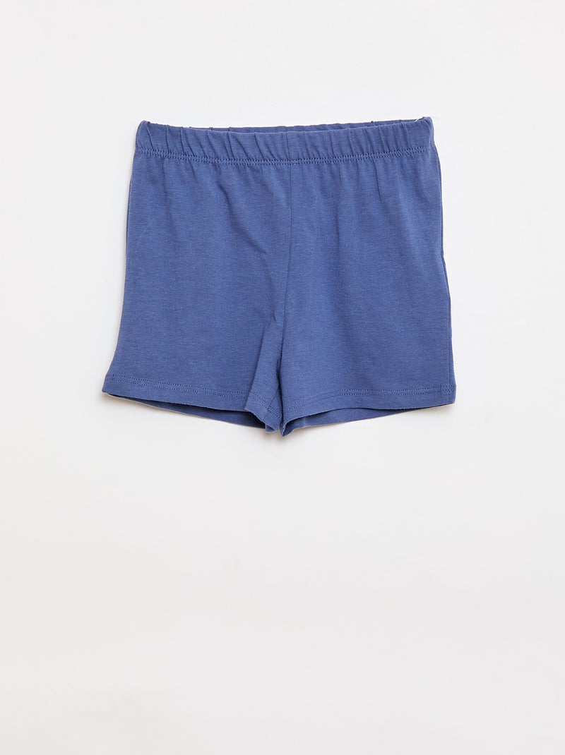 2-delige pyjamaset T-shirt + short Geel - Kiabi