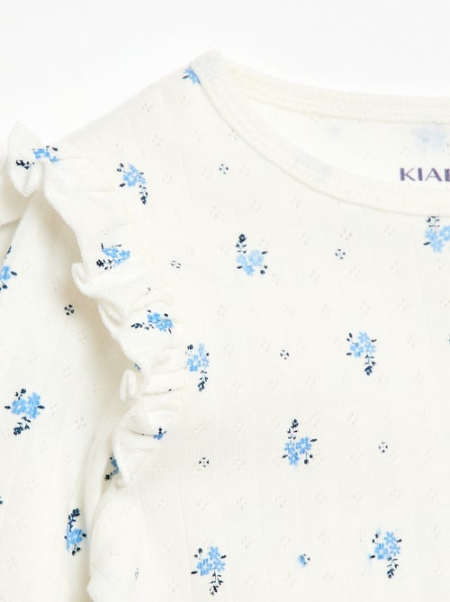 2-delige pyjamaset van ajourgebreide stof - Kiabi