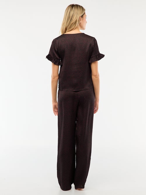 2-delige pyjamaset van crêpe - Kiabi