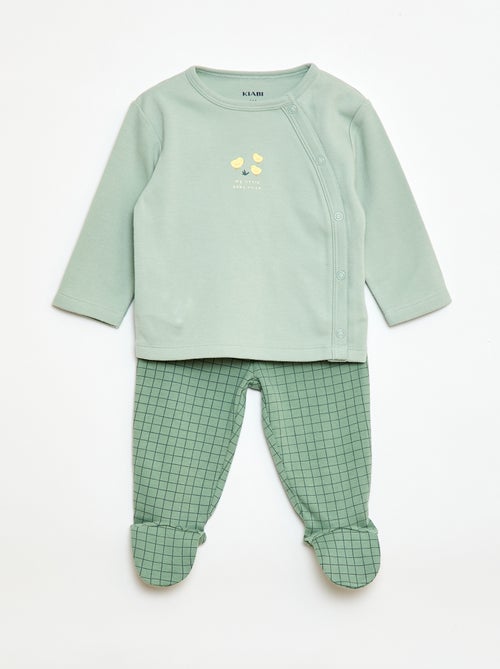 2-delige pyjamaset van fleece - Kiabi