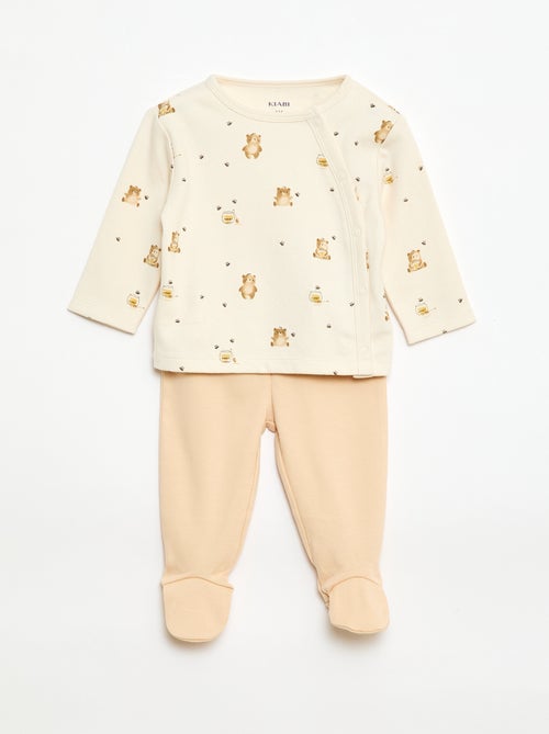 2-delige pyjamaset van fleece - Kiabi