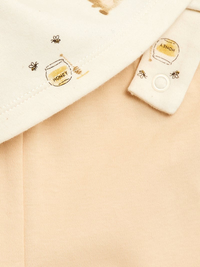 2-delige pyjamaset van fleece Wit - Kiabi