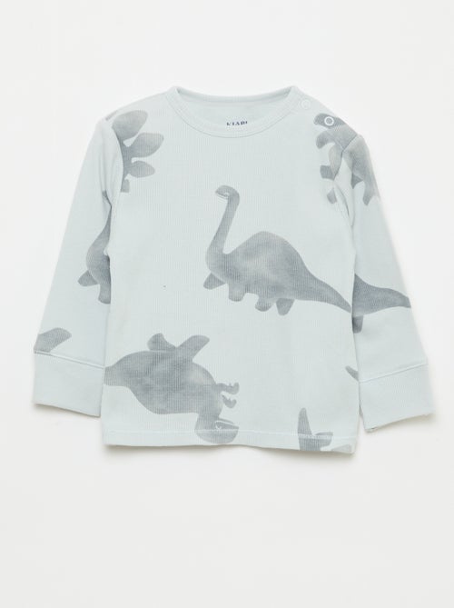 2-delige pyjamaset van geribd katoen - Kiabi