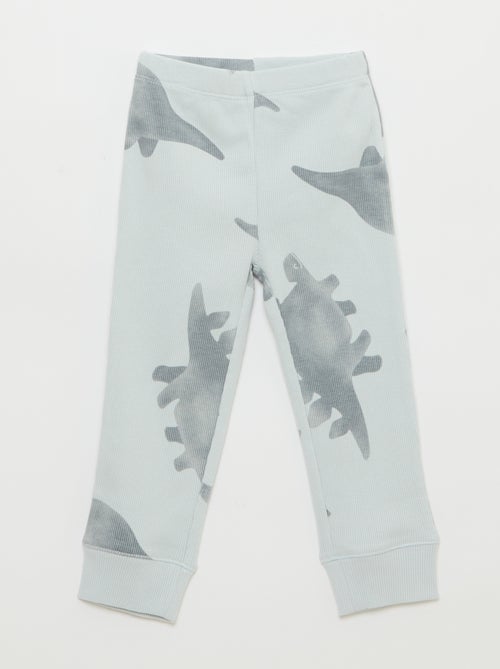 2-delige pyjamaset van geribd katoen - Kiabi