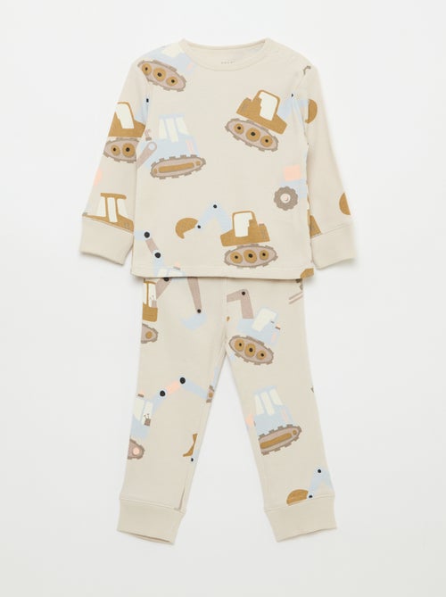 2-delige pyjamaset van geribd katoen - Kiabi