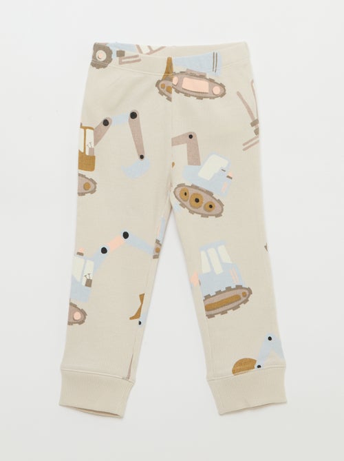 2-delige pyjamaset van geribd katoen - Kiabi