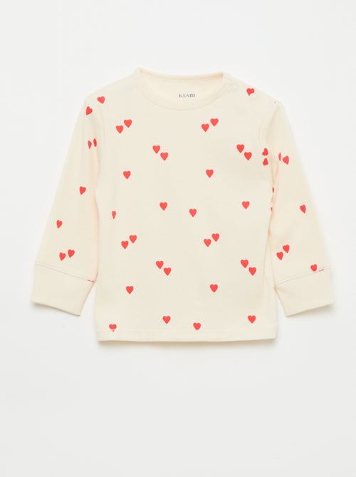 2-delige pyjamaset van geribd katoen - Kiabi