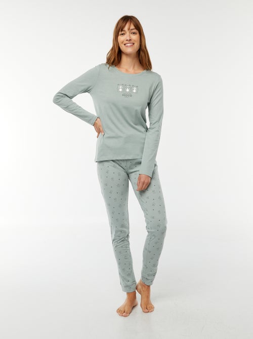 2-delige pyjamaset van jersey - Kiabi