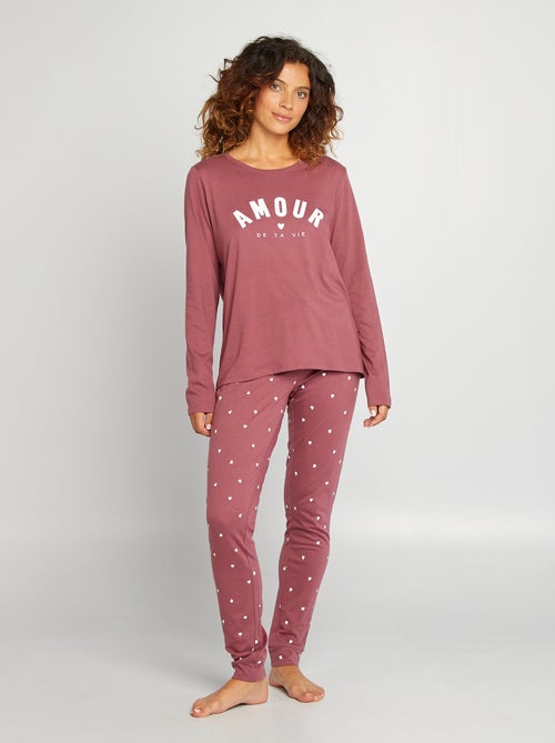 2-delige pyjamaset van jersey - Kiabi