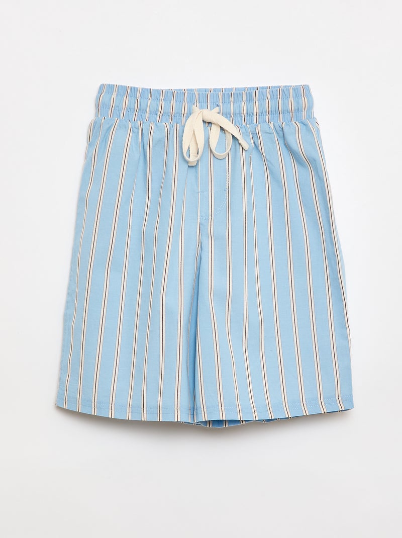 2-delige pyjamashort Blauw - Kiabi