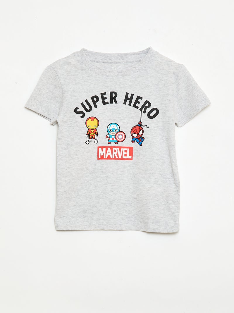 2-delige pyjamashort 'Marvel' Grijs - Kiabi