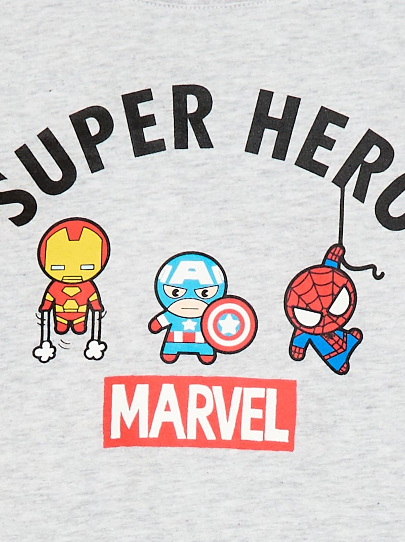 2-delige pyjamashort 'Marvel' Grijs - Kiabi