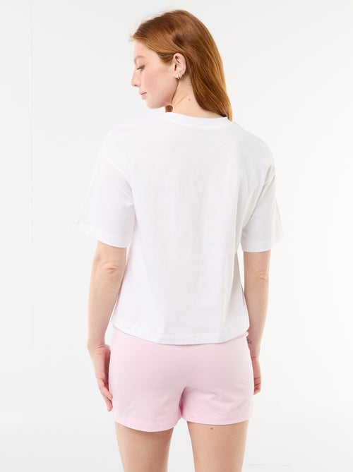 2-delige pyjamashort met 'Vice Versa'-print - Kiabi