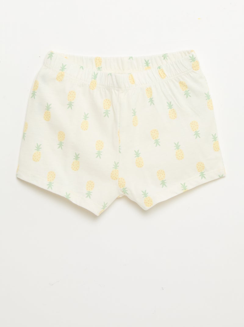 2-delige pyjamashort 'Minnie' 'Disney' Geel - Kiabi