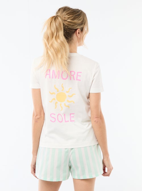 2-delige pyjamashort 'Moederdag' - Kiabi