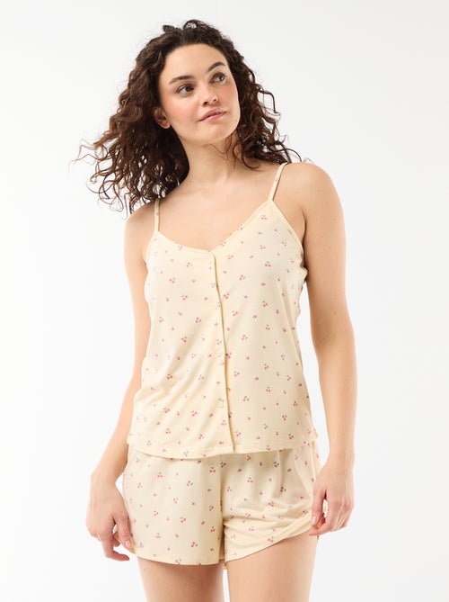 2-delige pyjamashortset met print - Kiabi