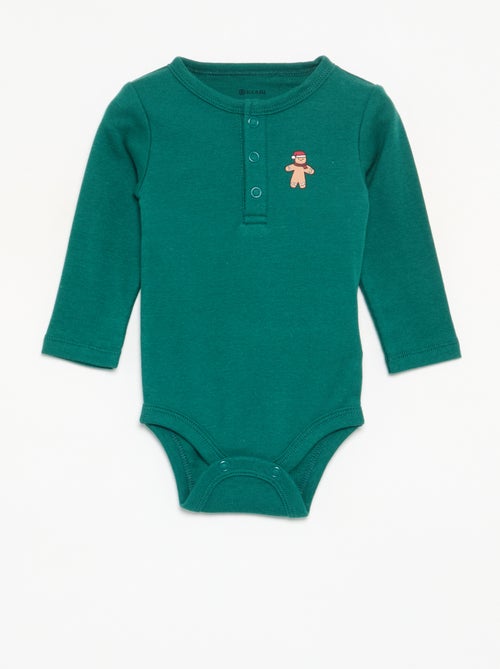 2-delige set - body met lange mouwen + legging - Kiabi
