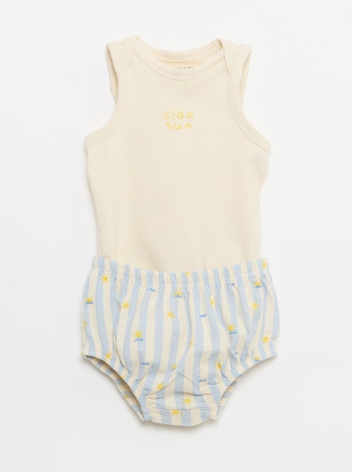 2-delige set - body + short - Kiabi