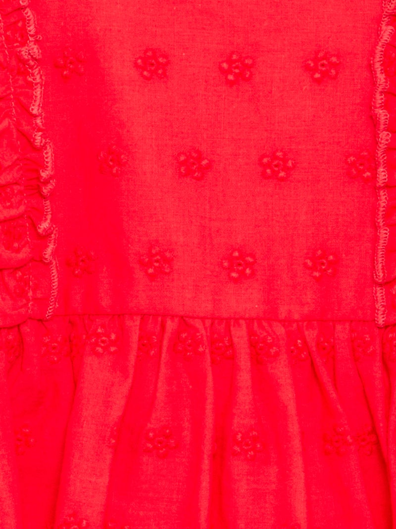 2-delige set - mouwloze jurk + slip Rood - Kiabi