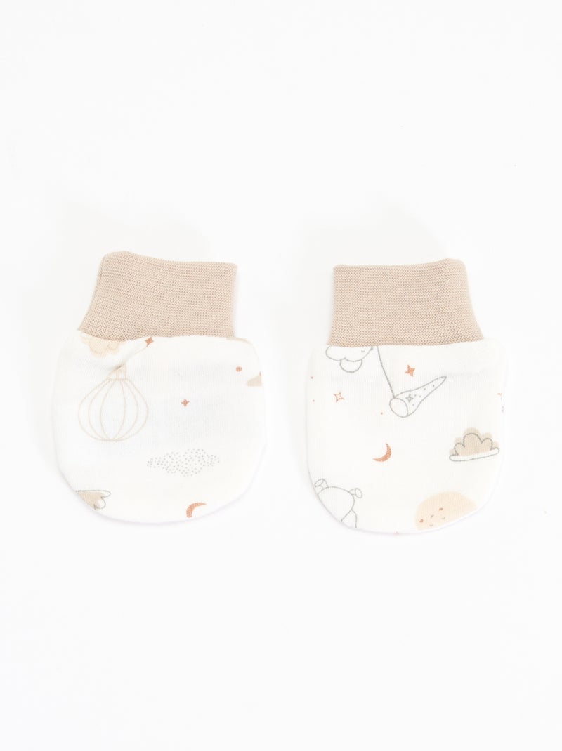2-delige set - muts en wanten 'Petit Béguin' Biege - Kiabi