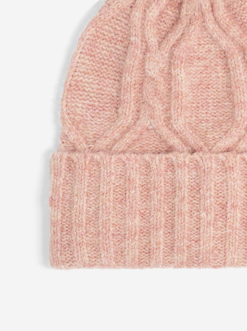 2-delige set - Muts met pompon + nekwarmer Rose - Kiabi