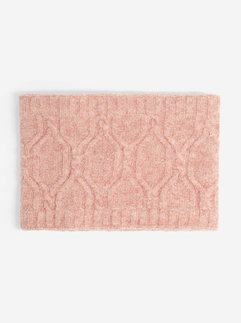 2-delige set - Muts met pompon + nekwarmer Rose - Kiabi