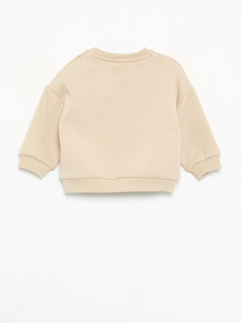 2-delige set - Sweater + broek Biege - Kiabi
