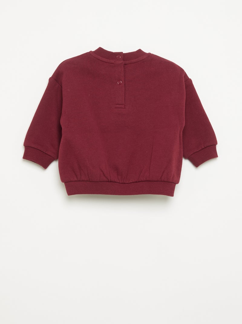 2-delige set - Sweater + broek Bordeaux - Kiabi