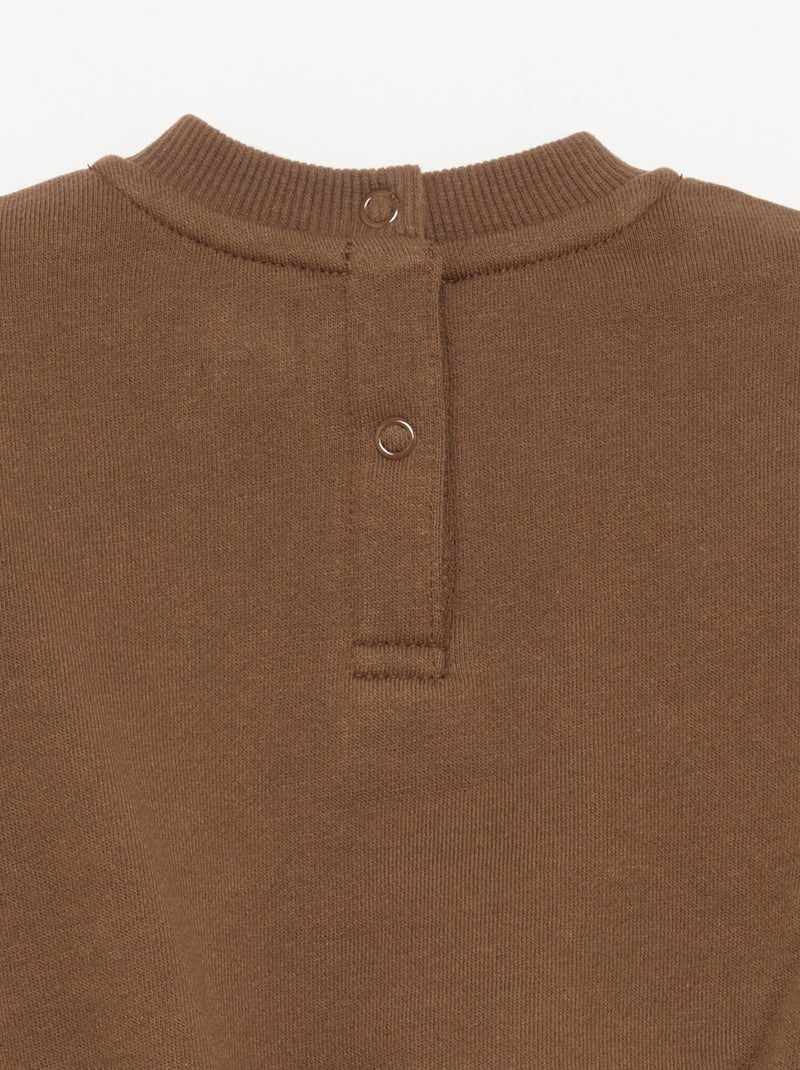 2-delige set - Sweater + broek Bruin - Kiabi