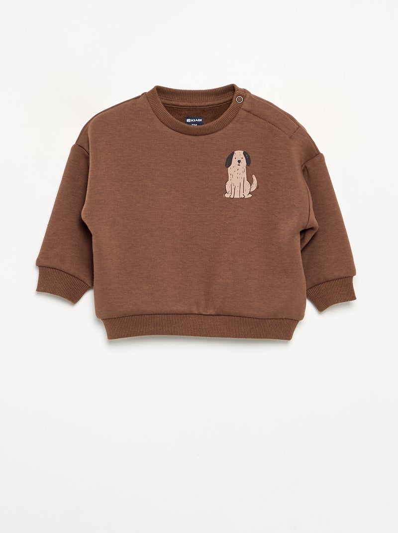 2-delige set - Sweater + broek Bruin - Kiabi