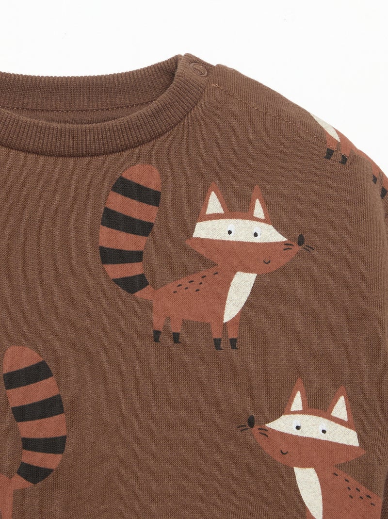 2-delige set - Sweater + sporttraining Bruin - Kiabi