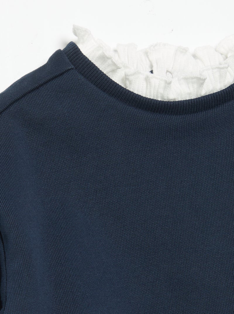 2-delige set - Sweater + wijde broek Blauw - Kiabi