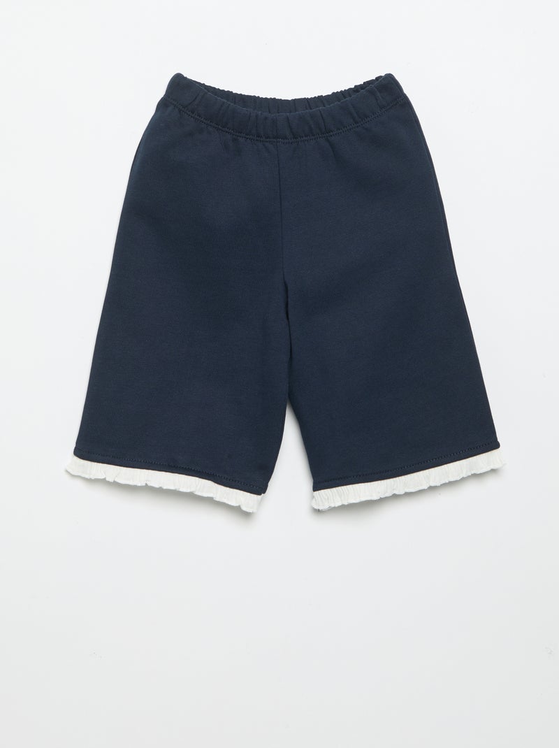 2-delige set - Sweater + wijde broek Blauw - Kiabi