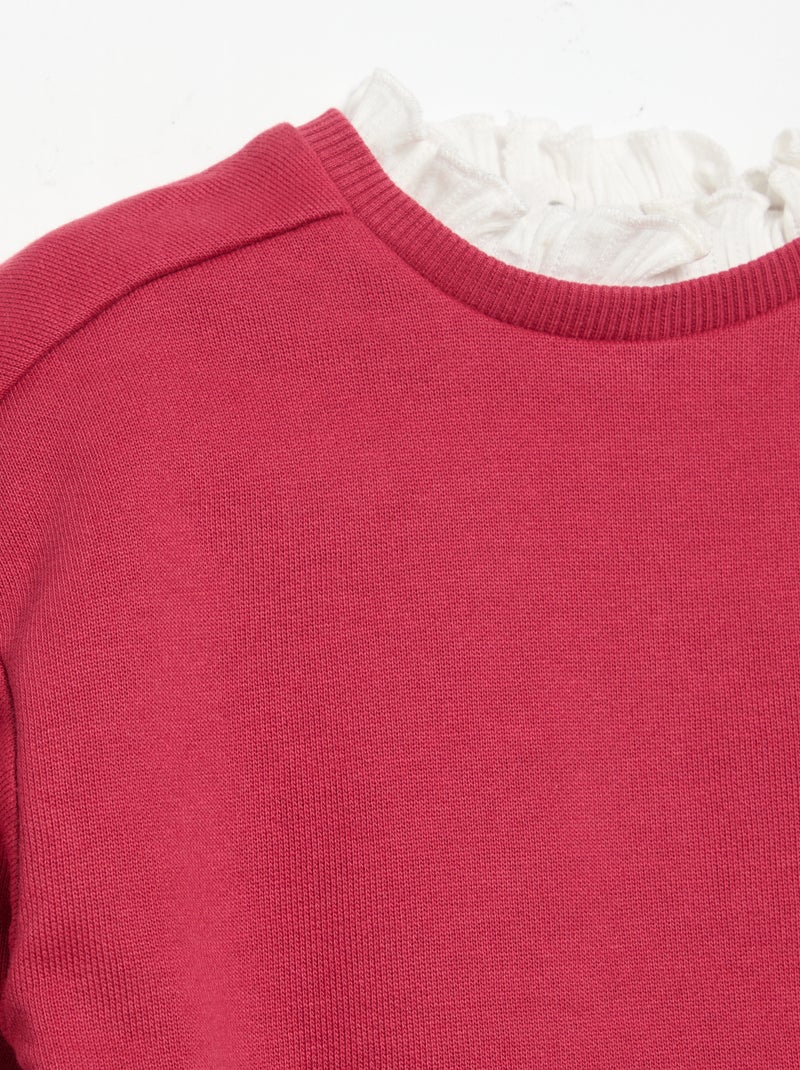 2-delige set - Sweater + wijde broek Rose - Kiabi